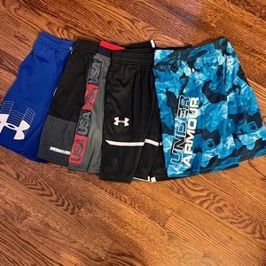 Under Armour boys shorts, size YMD - selling as a bundle